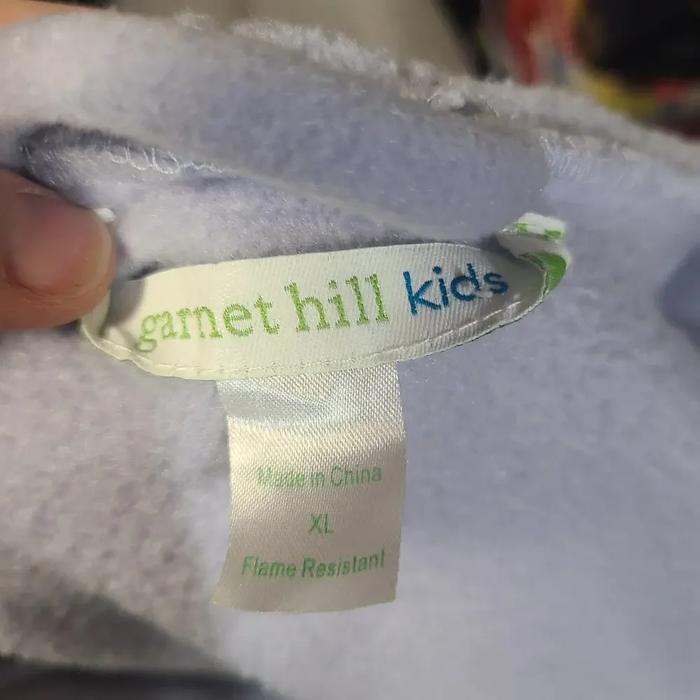 Garnet Hill Kids baby blue hooded bathrobe   size XL